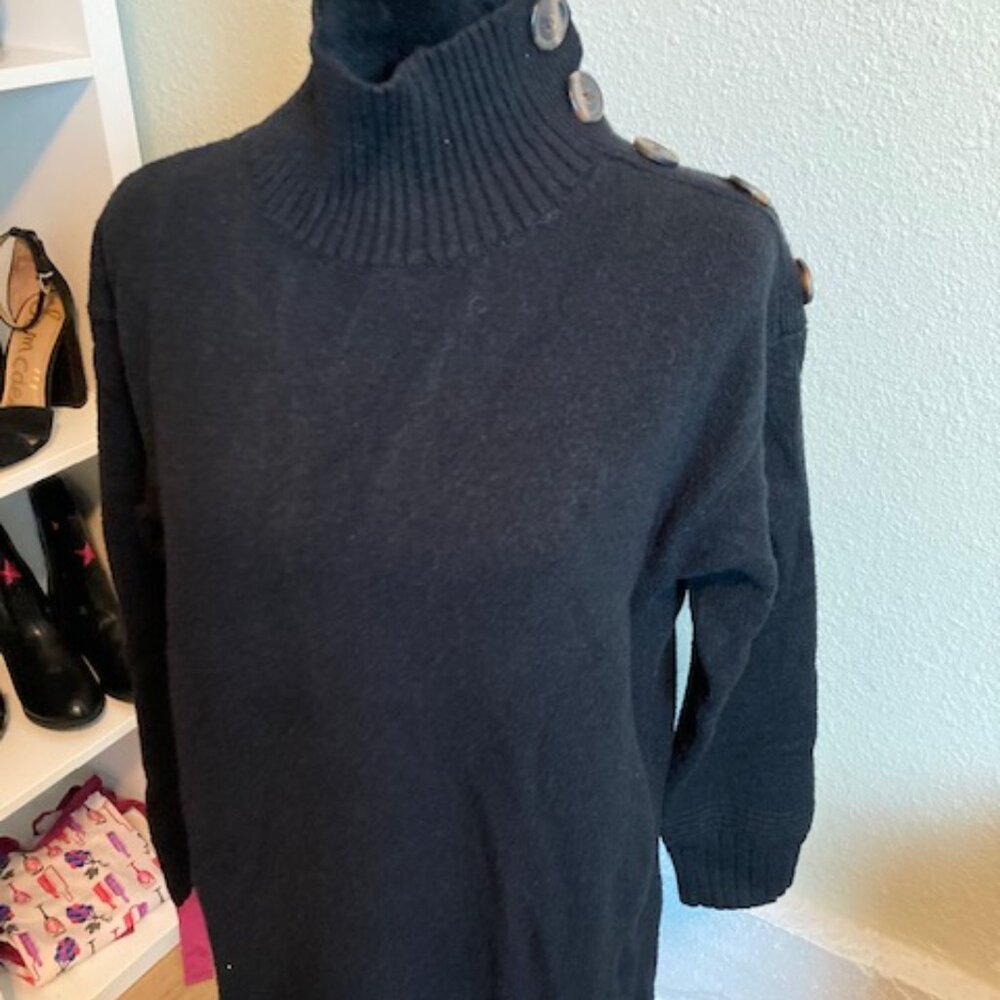 Anthropologie Black Turtleneck Sweater